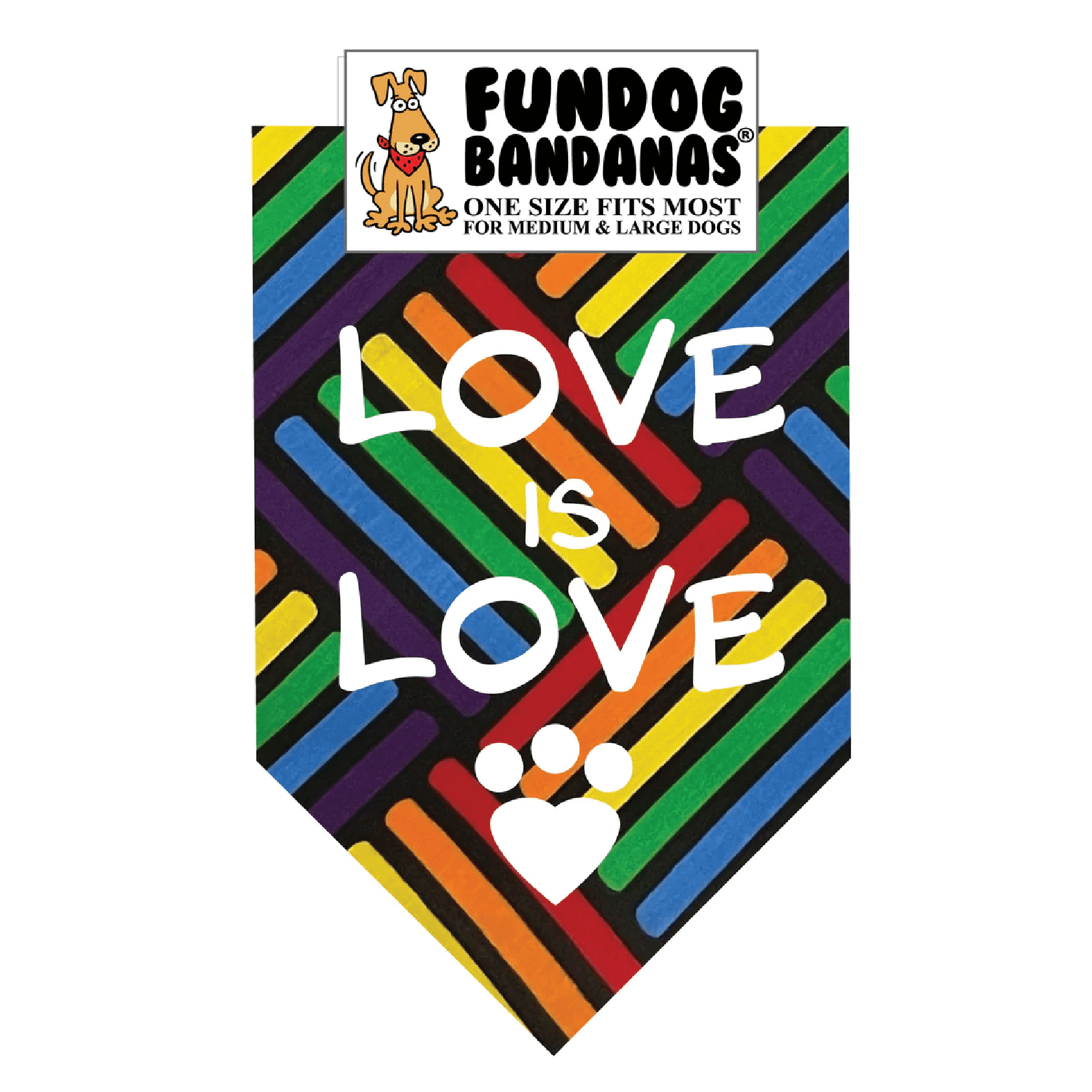 FunDog Love is Love Bandana Dogfather and Co. Dog Grooming and Retail in Toronto