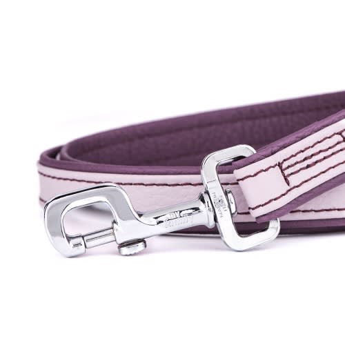 MyFamily Firenze Dog Leash in Genuine Italian Pink Leather - Image 2