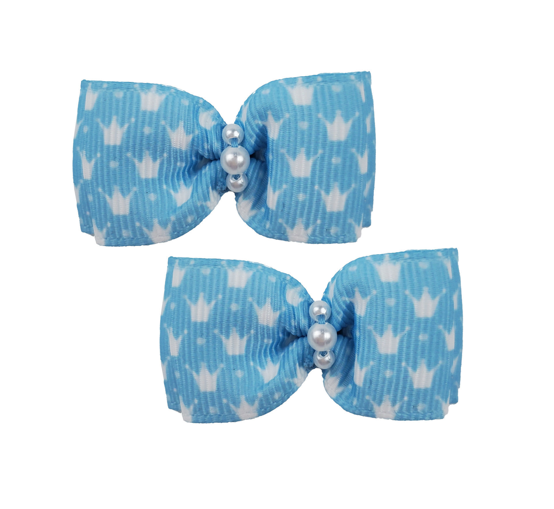 Max's Closet Hair Bows Blue Crowns » Dogfather and Co. Dog Grooming