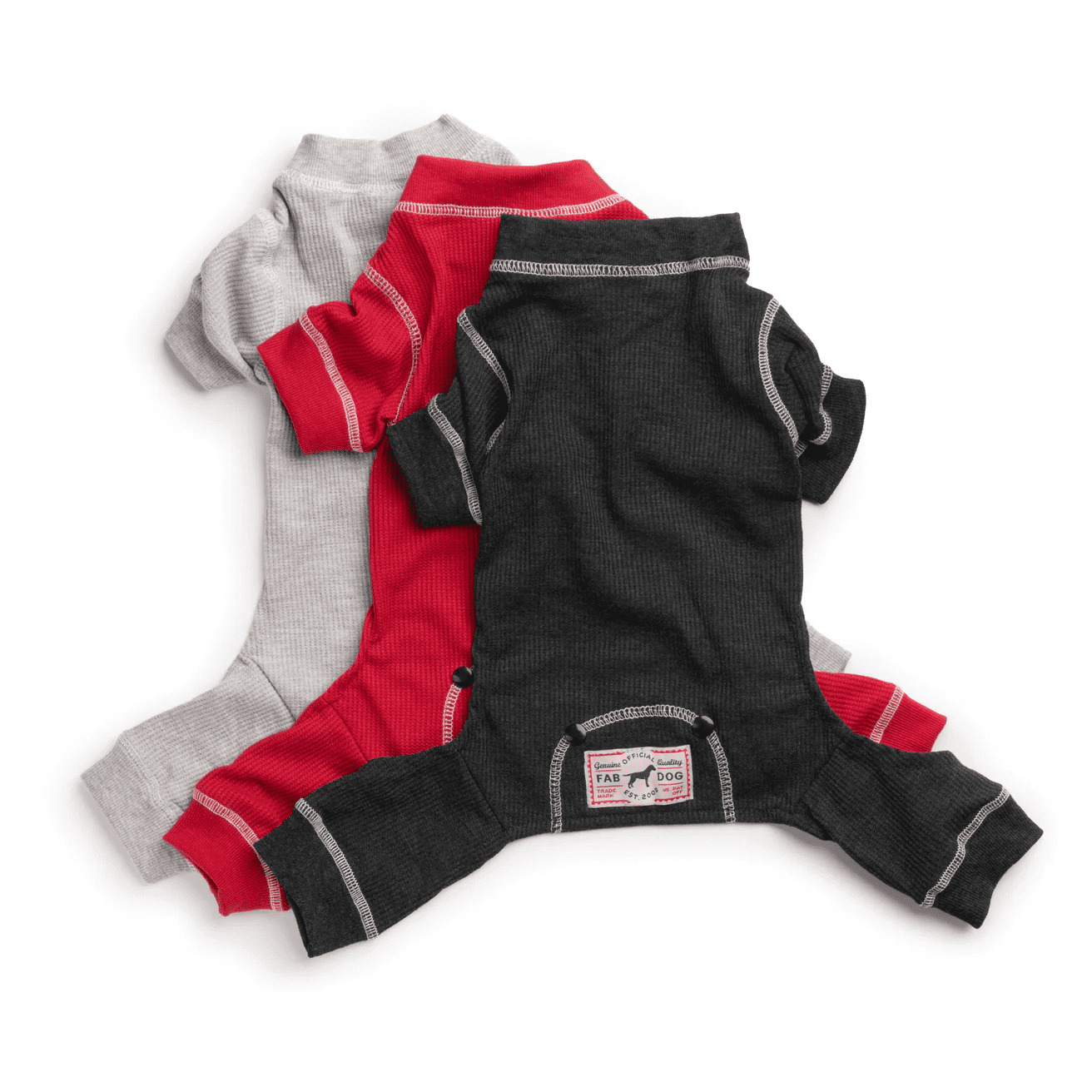 Fabdog Thermal Pajamas Charcoal Grey - Image 3