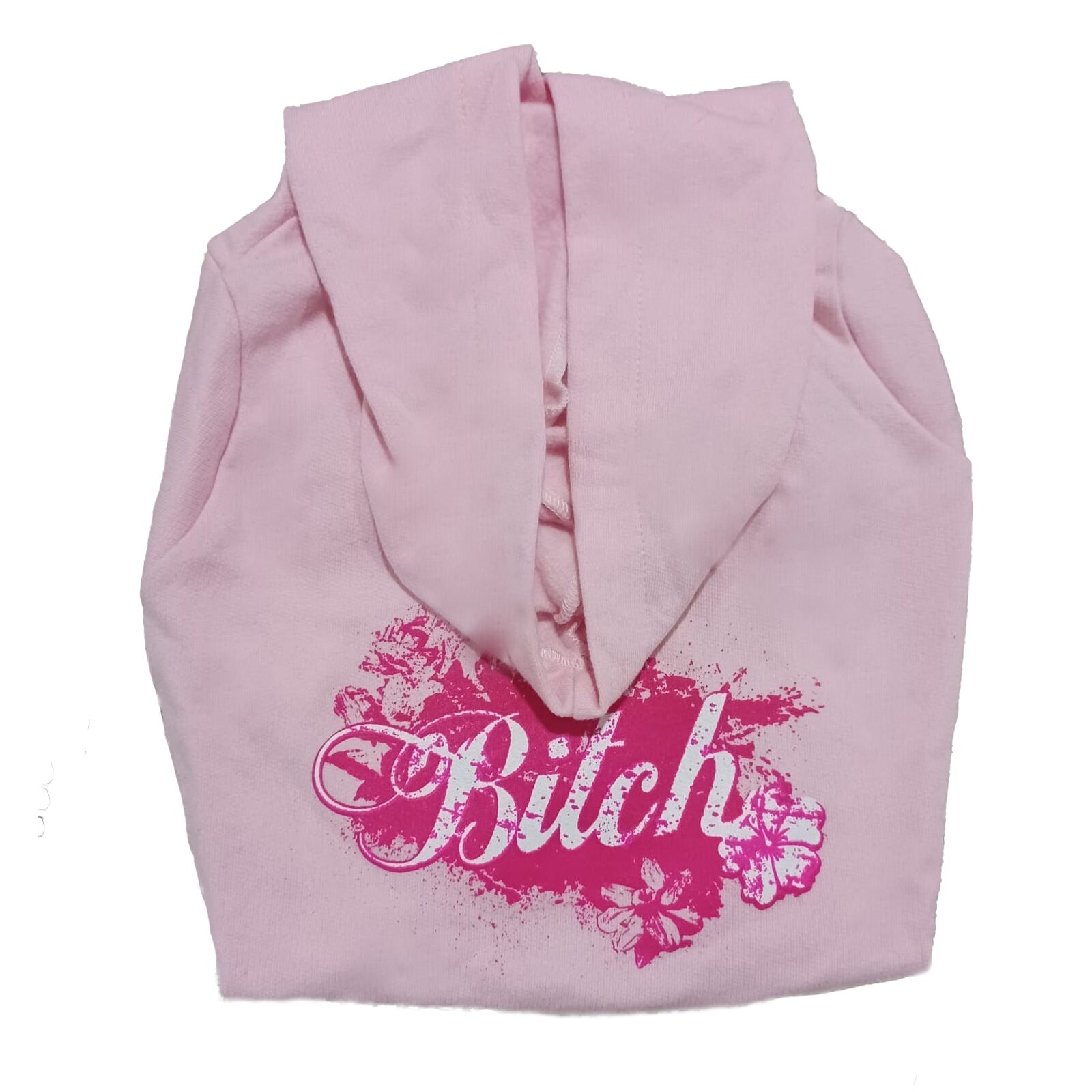 Yellow Hydrant Graphic Hoodie Bitch Pink