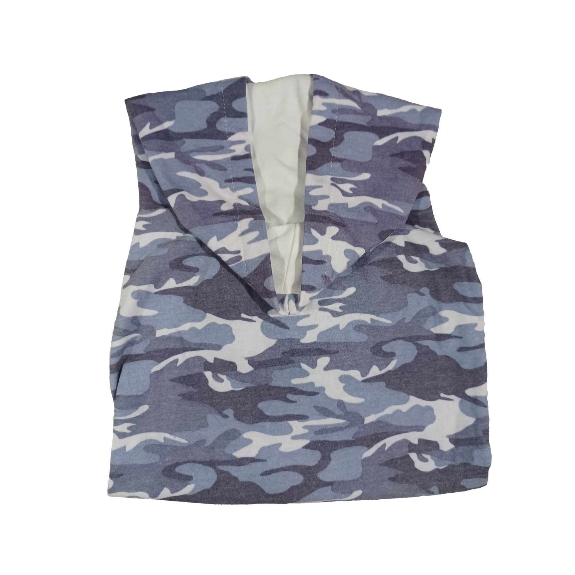Yellow Hydrant Graphic Hoodie Camo Blue