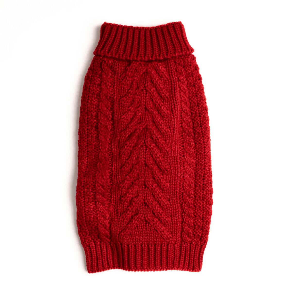 Fabdog Chunky Turtleneck Sweater Red