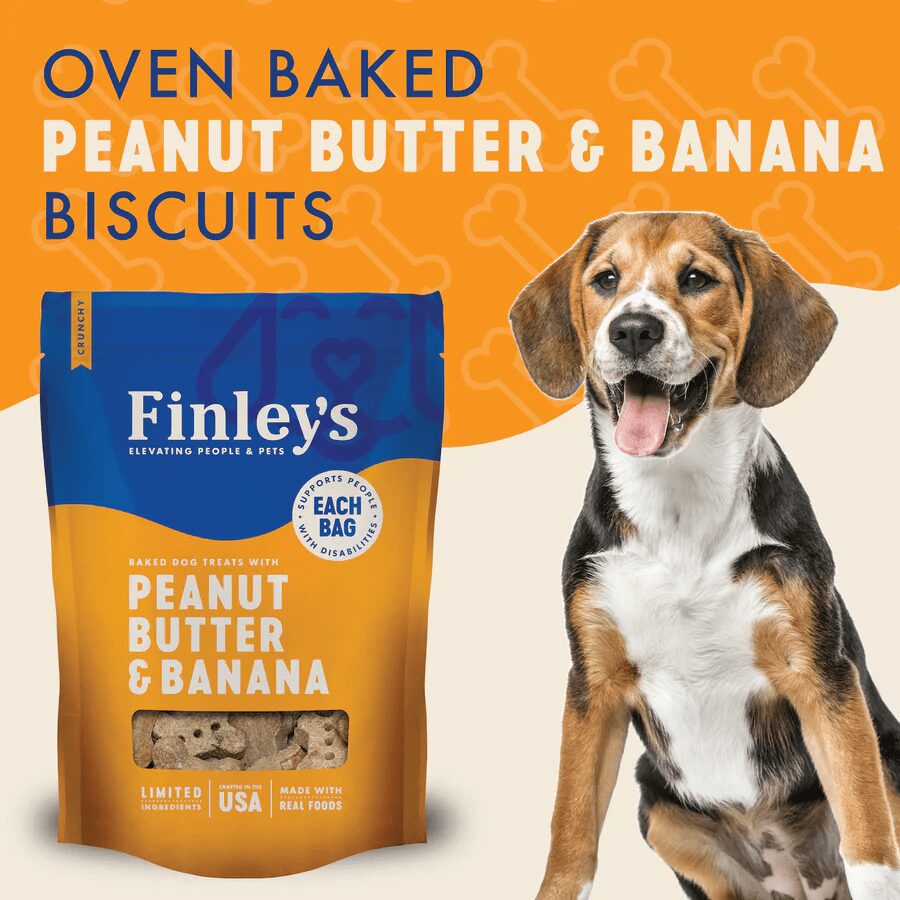 Finley's Peanut Butter and Banana Biscuits 12oz - Image 2