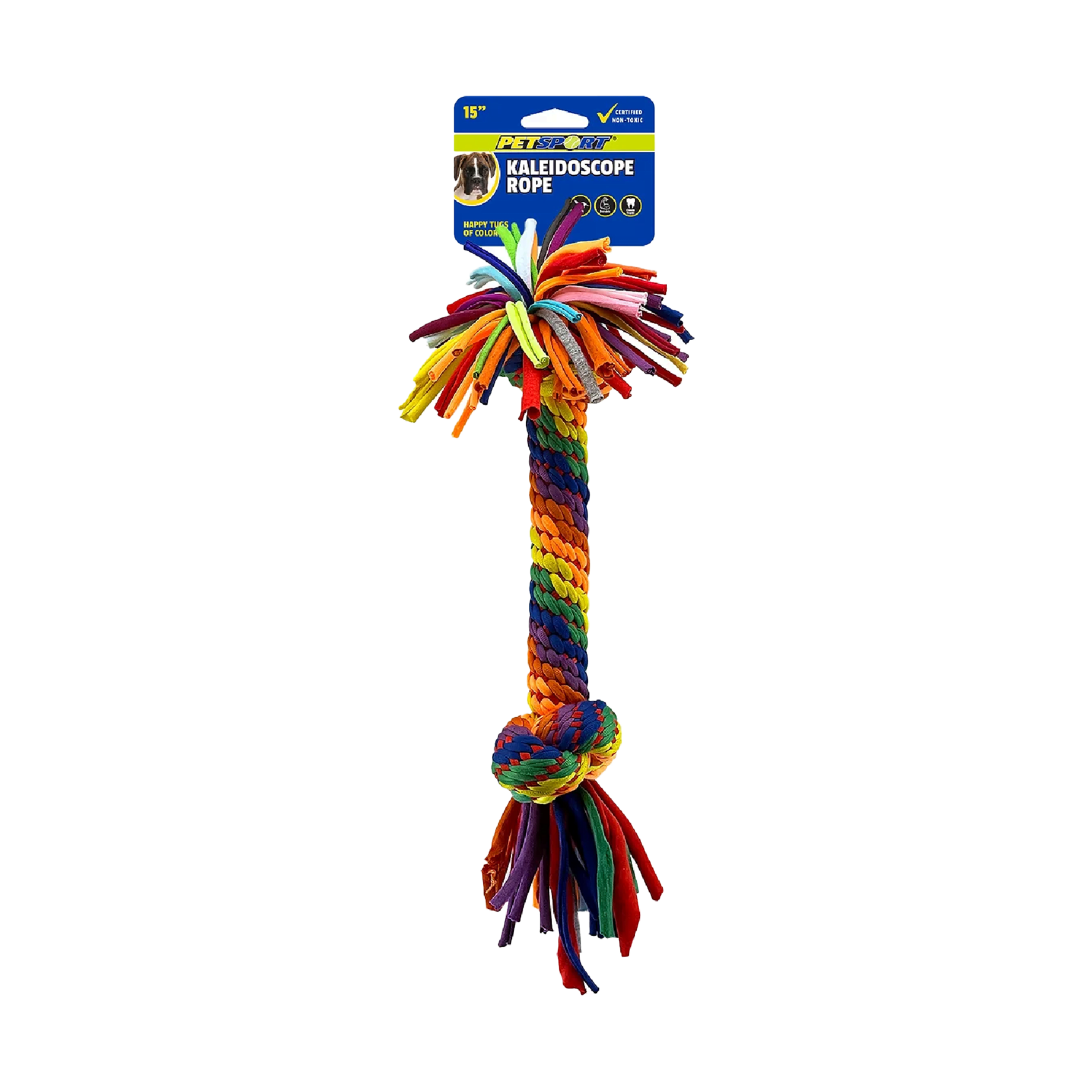 PetSport Kaleidoscope Rope Large 2 Knot 15"