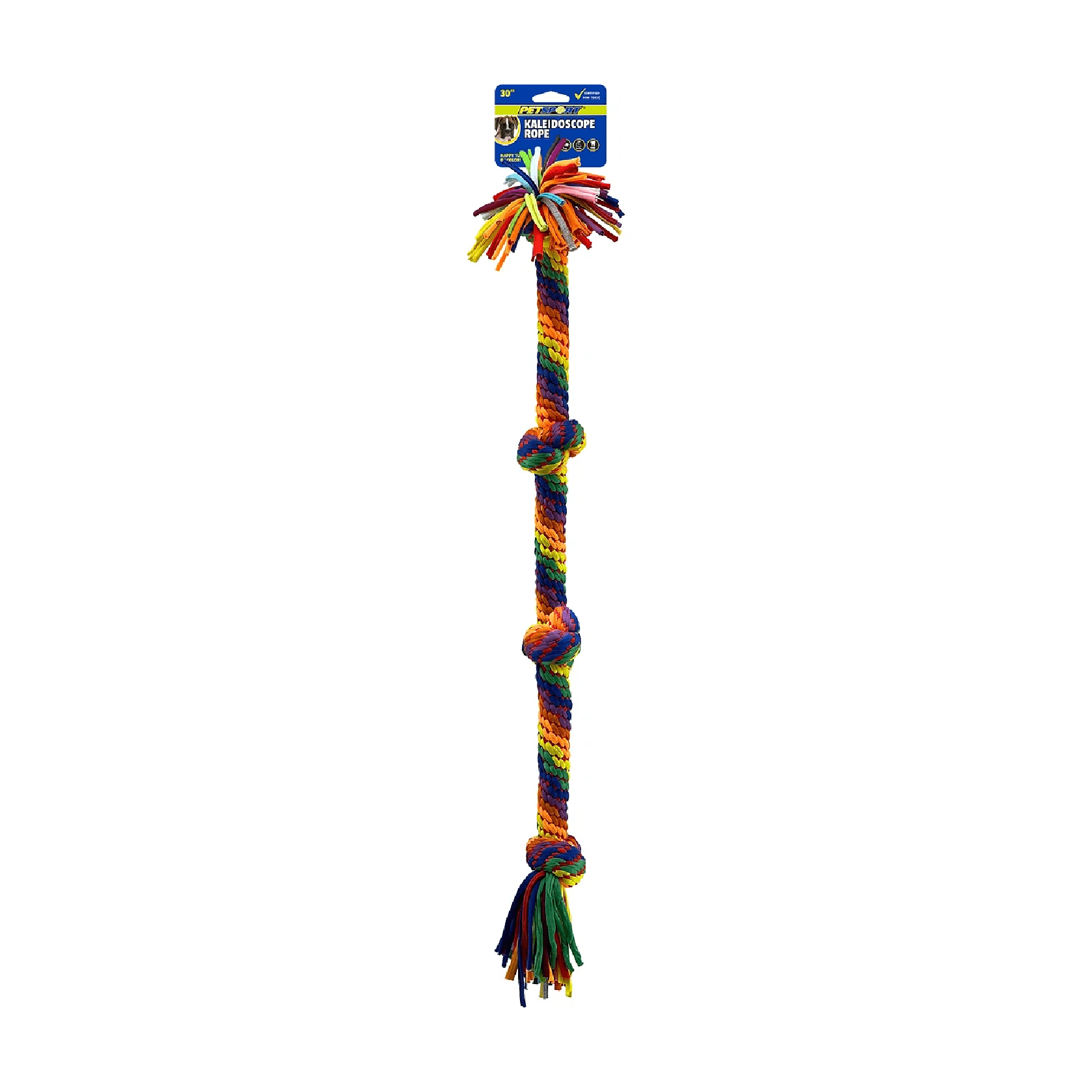PetSport Kaleidoscope Rope XL 4 Knot 30"