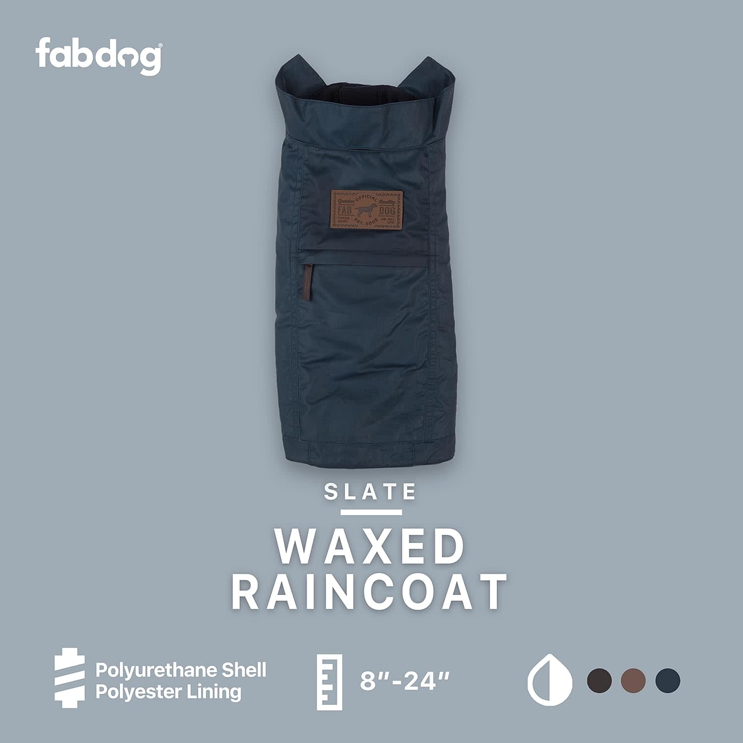 Fabdog Slate Waxed Utility Coat - Image 3