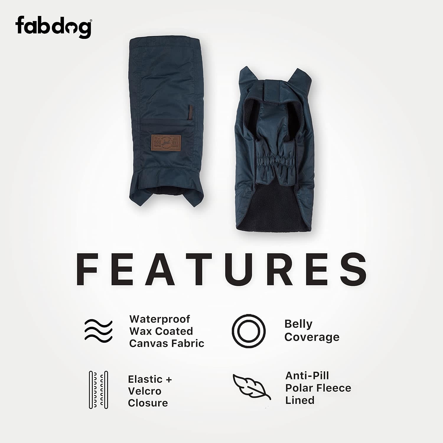 Fabdog Slate Waxed Utility Coat - Image 2