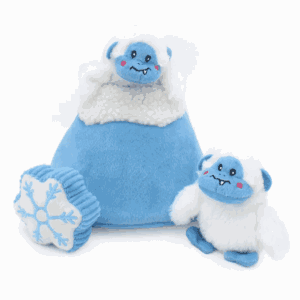 ZippyPaws Xmas Holiday Burrow Yeti Mountain