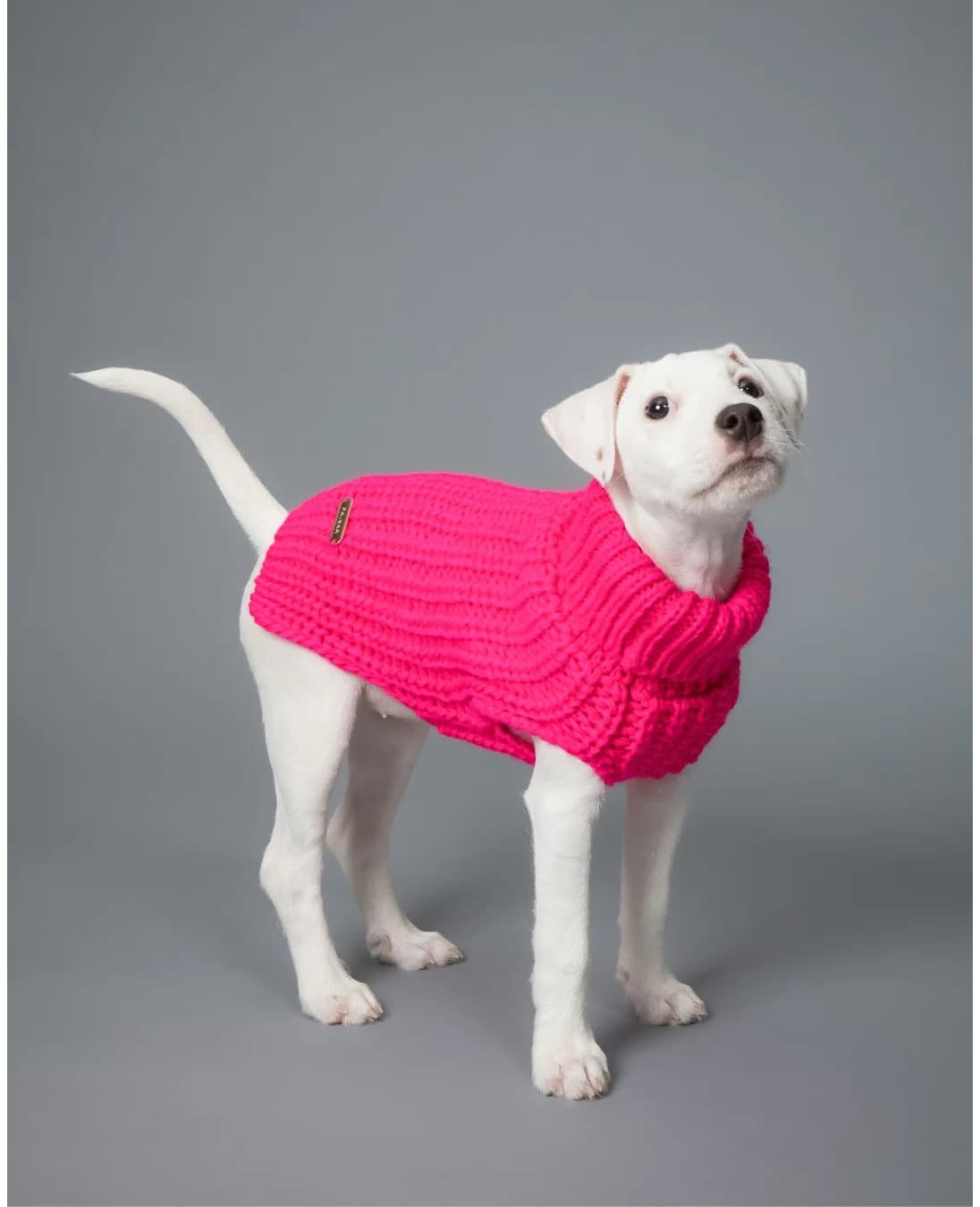 PAIKKA Knit Sweater Hot Pink - Image 2