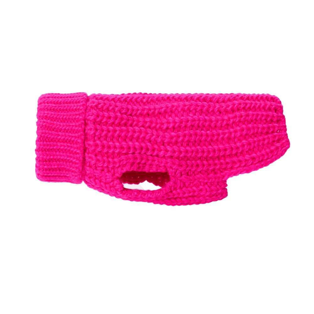 PAIKKA Knit Sweater Hot Pink - Image 3