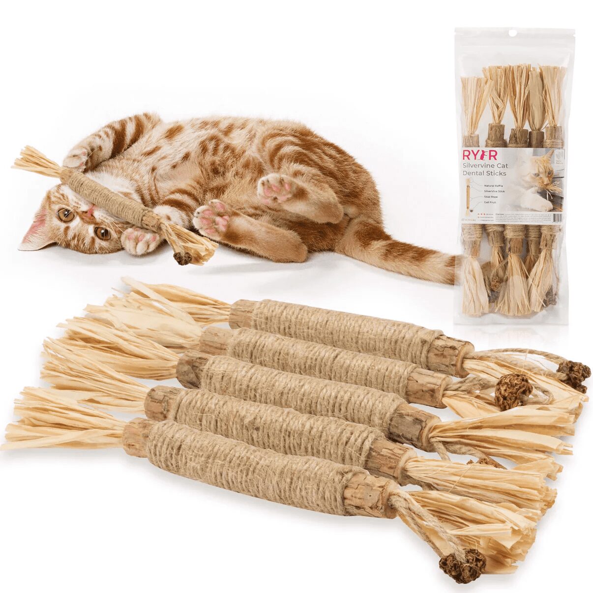 RYER CAT Silvervine Dental Sticks
