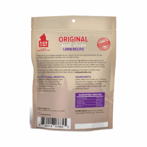 Plato Pet Treats Original Real Strips Lamb