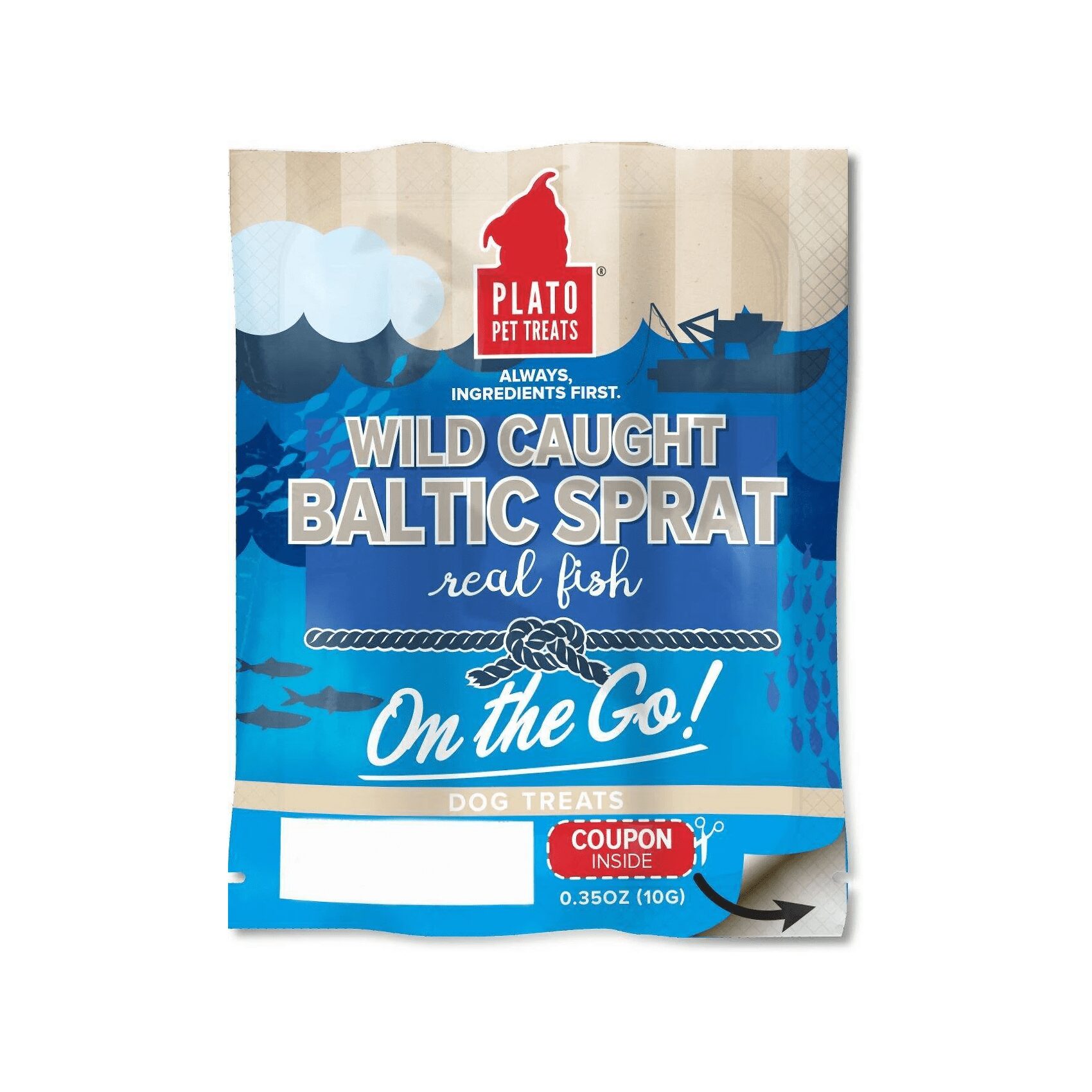 Plato Pet Treats On the Go! Baltic Sprat