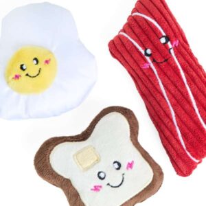 ZippyPaws Miniz Breakfast Foods 3 Pack
