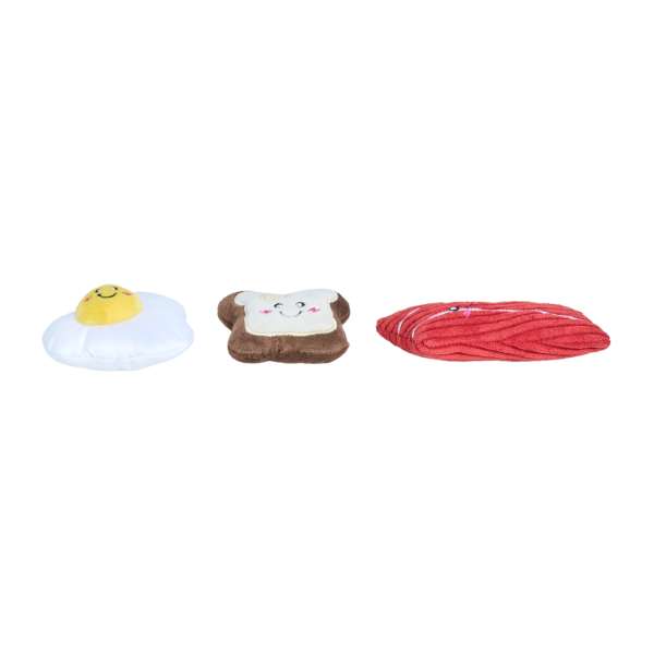 ZippyPaws Miniz Breakfast Foods 3 Pack - Image 4
