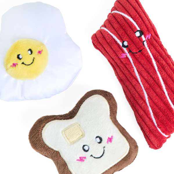 ZippyPaws Miniz Breakfast Foods 3 Pack - Image 5