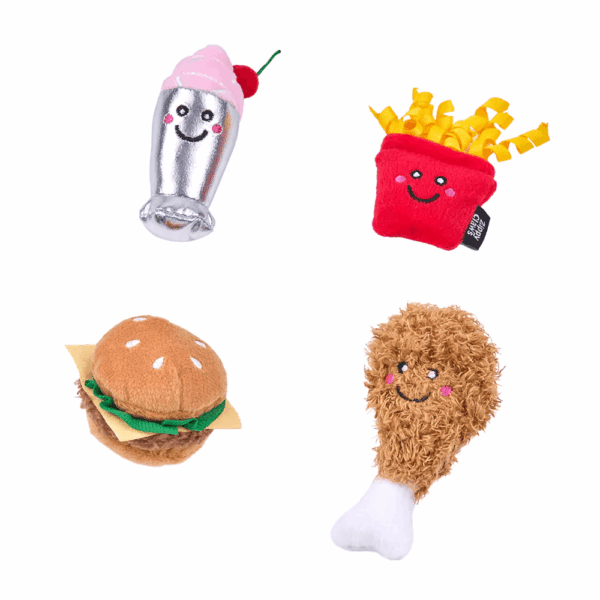 ZippyClaws NomNomz Fast Food 4-Pack - Image 3