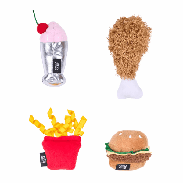 ZippyClaws NomNomz Fast Food 4-Pack - Image 2