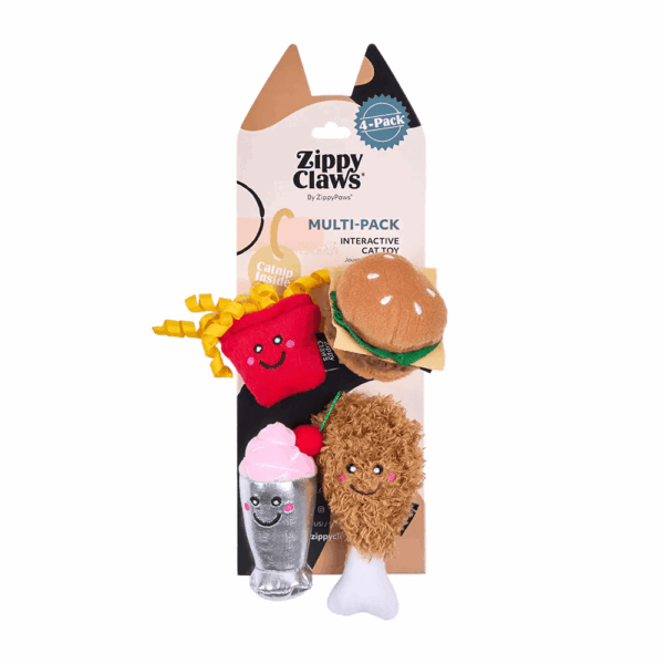 ZippyClaws NomNomz Fast Food 4-Pack - Image 6