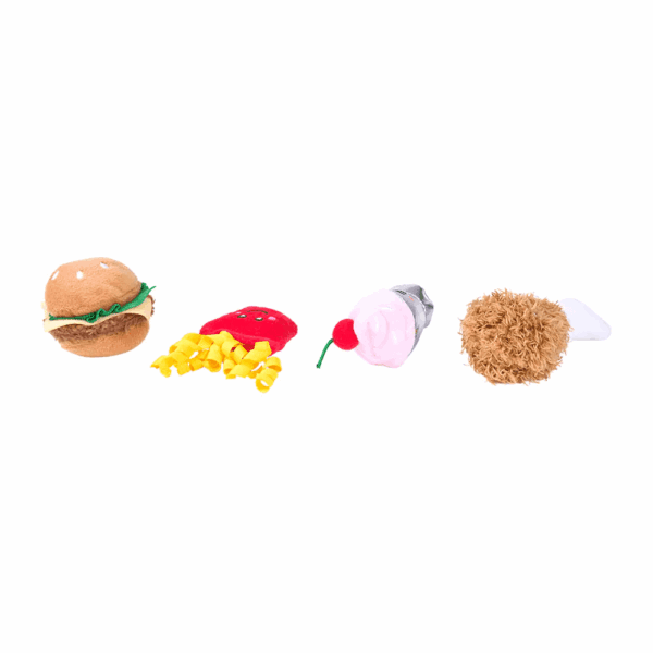 ZippyClaws NomNomz Fast Food 4-Pack - Image 4