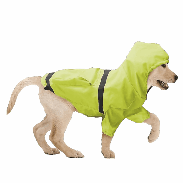 Show & Tail Reversible Rain Coat Neon Green
