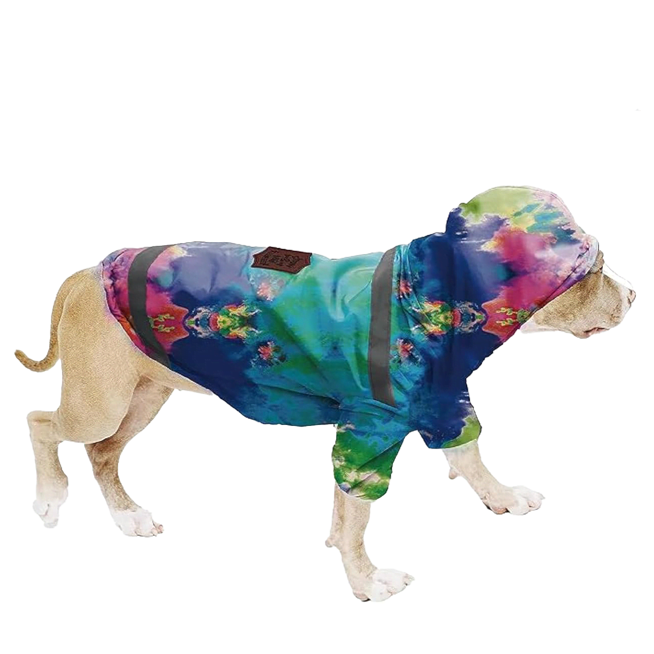 Show & Tail Reversible Rain Coat Rainbow
