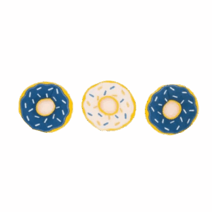 ZippyPaws Hanukkah Miniz 3-Pack Donutz