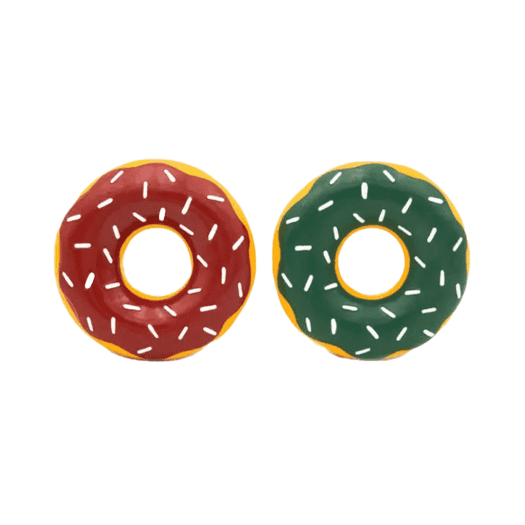 ZippyPaws Holiday Latex Donutz 2pk