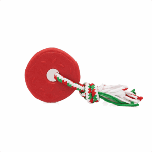 ZippyPaws Xmas Holiday ZippyTuff Teetherz - Donut Red