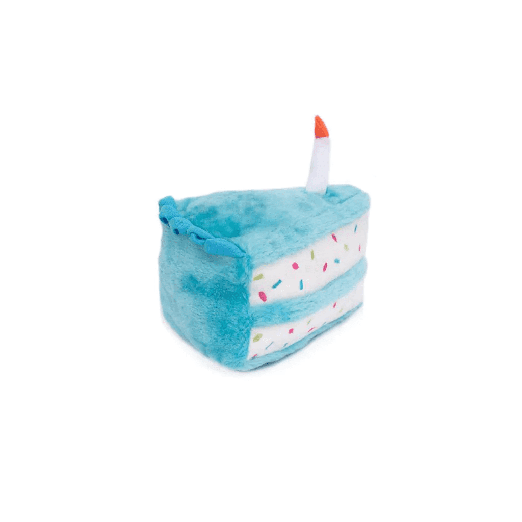 ZippyPaws Toy Birthday Cake Blue - Image 2
