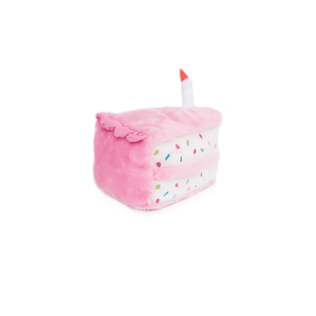 ZippyPaws Toy Birthday Cake Pink - Image 2
