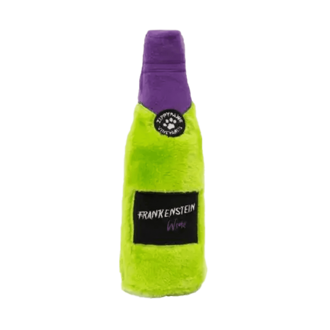 ZippyPaws Halloween Happy Hour Crusherz Frankenstein Wine
