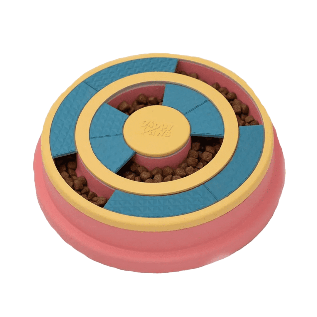 ZippyPaws SmartyPaws Puzzler Feeder Bowl Wagging Wheel