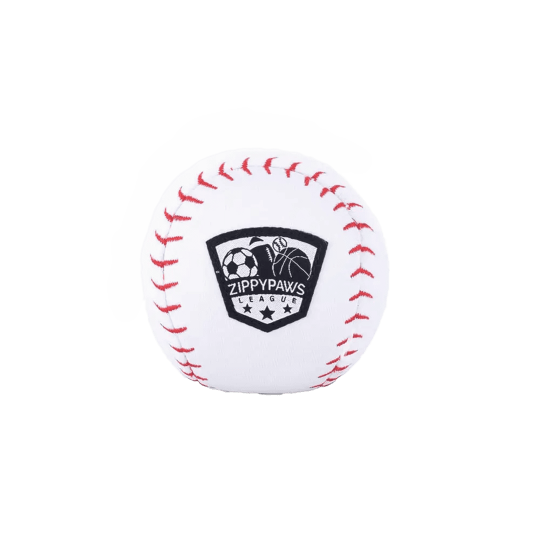 ZippyPaws Dog Toy SportsBallz Baseball