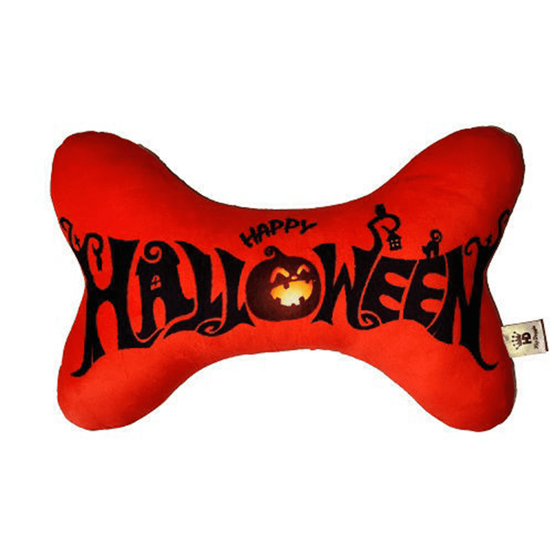 Hip Doggie Plush Bone Toy Halloween Boo