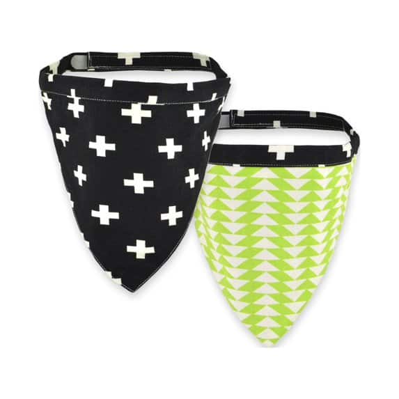 Original Territory Reversible Canvas Bandanas Black/Green Chevron