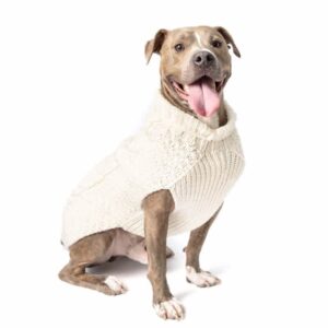 Chilly Dog Natural Cable Wool Sweater