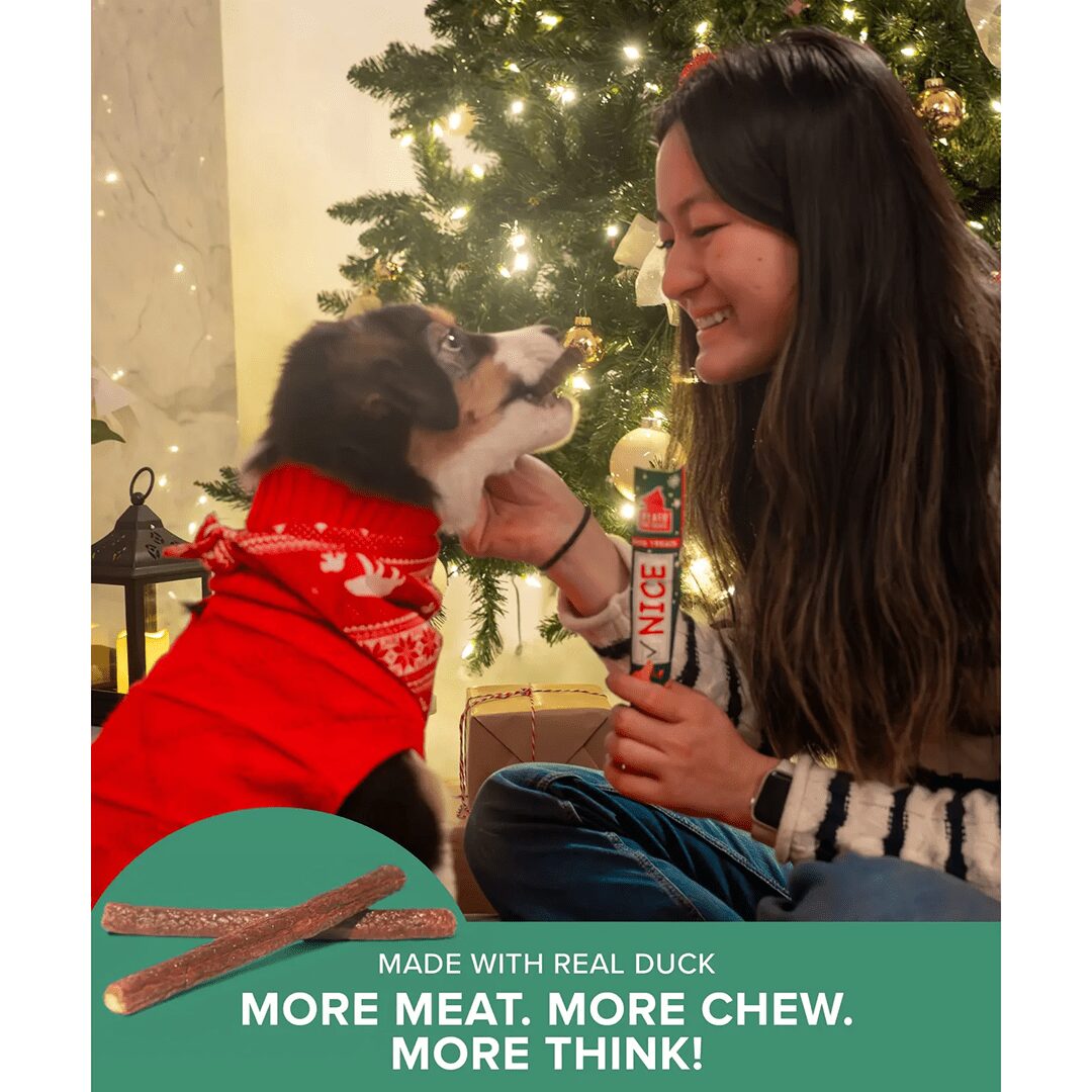 PLATO Pet Treats Naughty Nice Thinkers Duck Recipe - Image 3