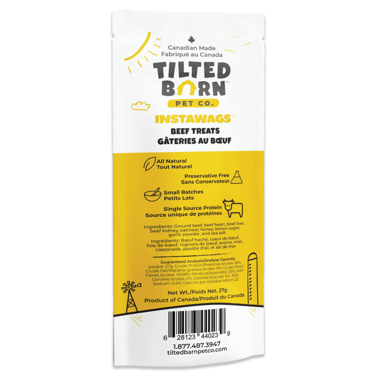 Tilted Barn InstaWags Canadian Beef 27 g