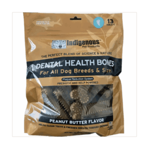 Indigenous Pet Dental Health Bones - Peanut Butter