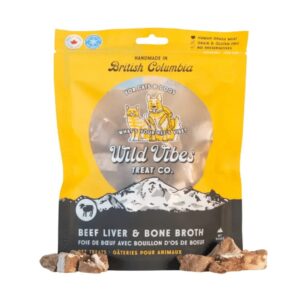 Wild Vibes Beef Liver & Bone Broth Treats 80g