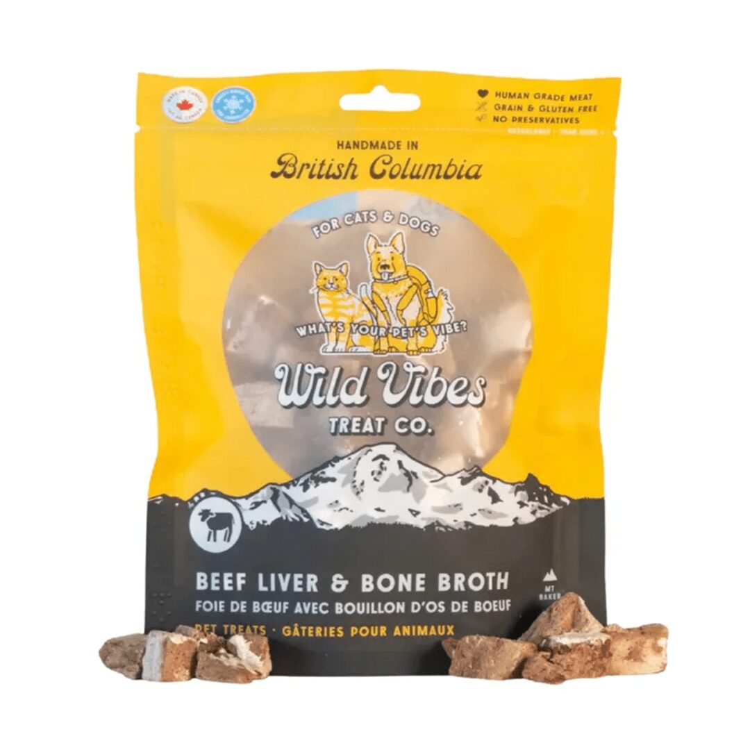 Wild Vibes Beef Liver & Bone Broth Treats 80g