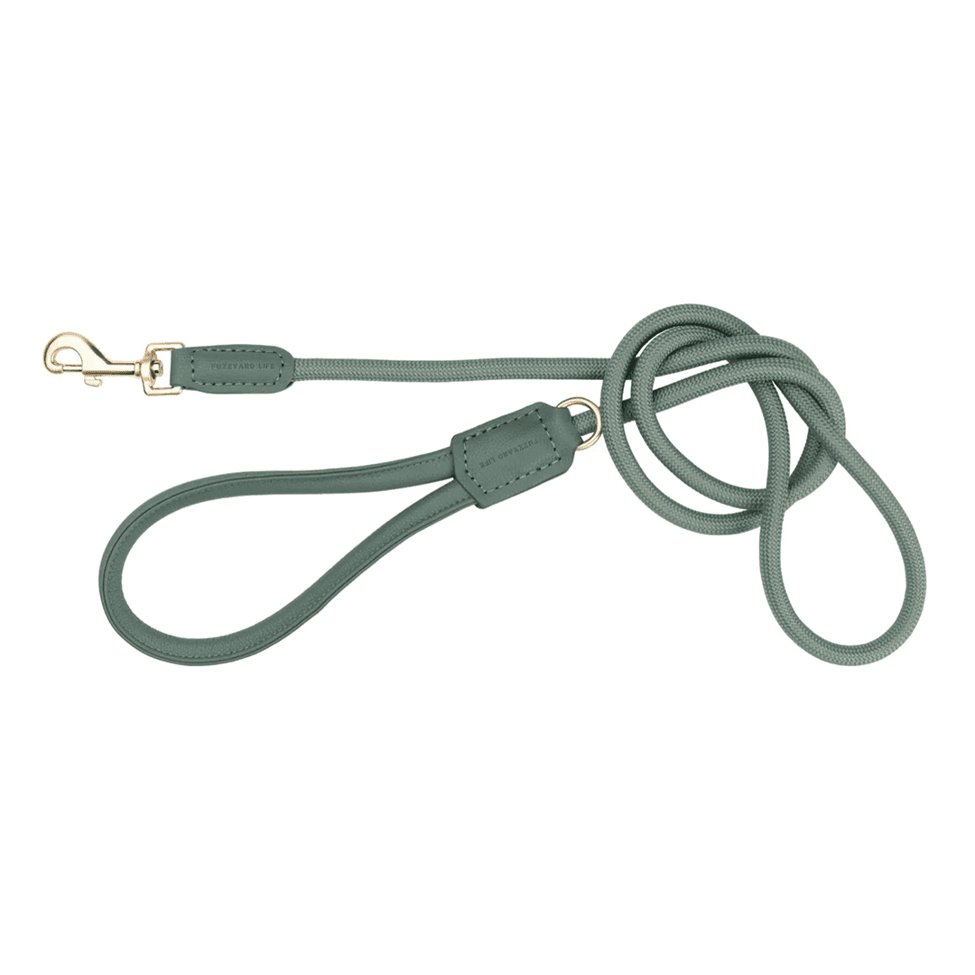 FuzzYard Life Atelier Dog Rope Lead Myrtle Green