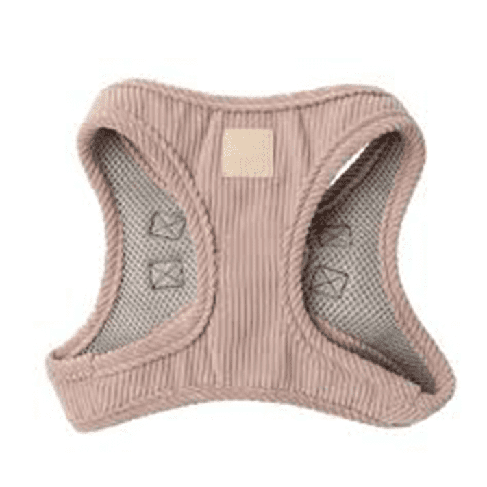 FuzzYard Life Corduroy Step In Harness Soft Blush