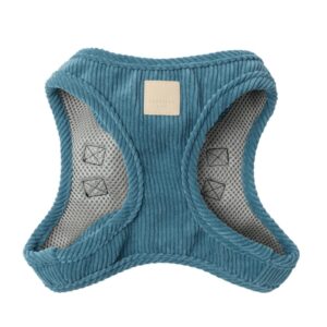FuzzYard Life Corduroy Step In Harness French Blue