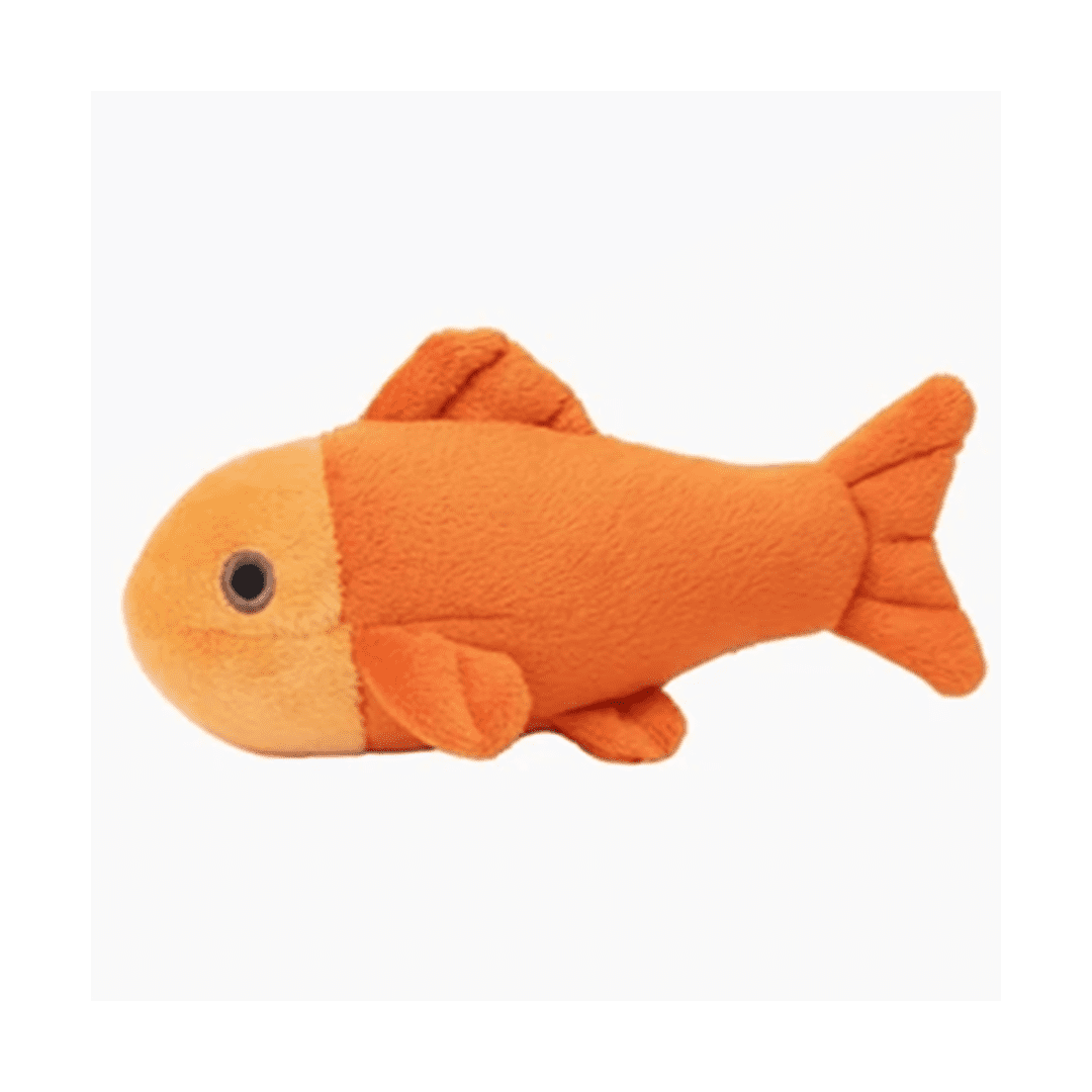 Fluff & Tuff Toy Goldie Guppy Squeakerless X Small