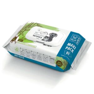 M-PETS Pet Cleaning Wipes Bamboo 80 pc