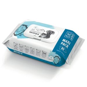 M-PETS Pet Cleaning Wipes Anti-bacterial 80 pc