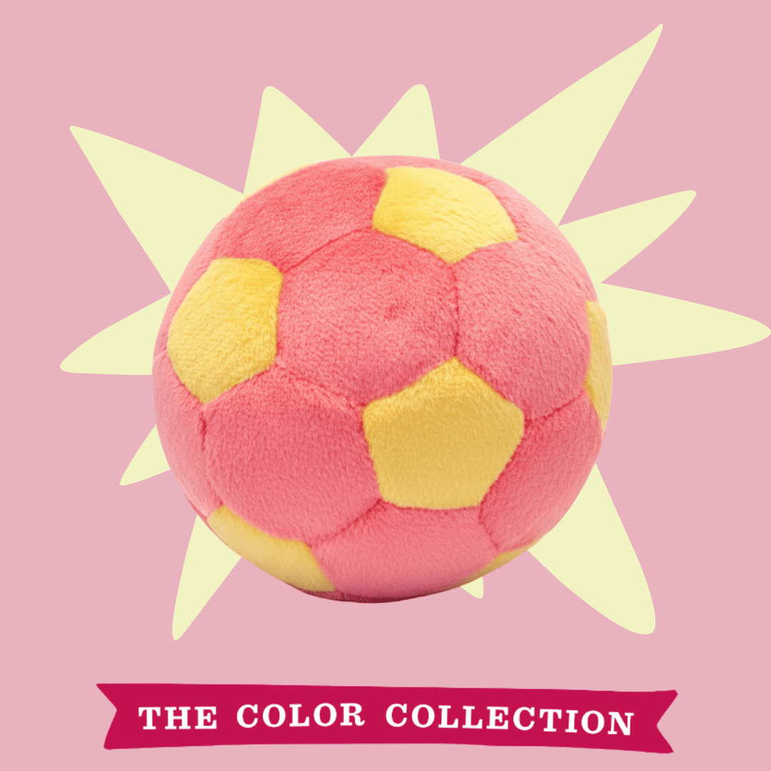 Fluff & Tuff Toy Soccer Ball Lemonade Large - Image 3